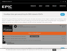 Tablet Screenshot of epicsoundlab.com